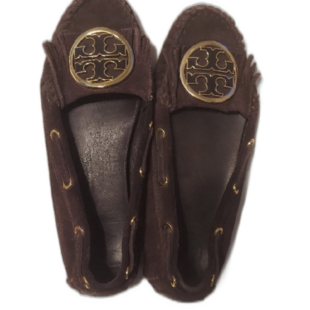 Tori Burch Size 7 brown mocassins